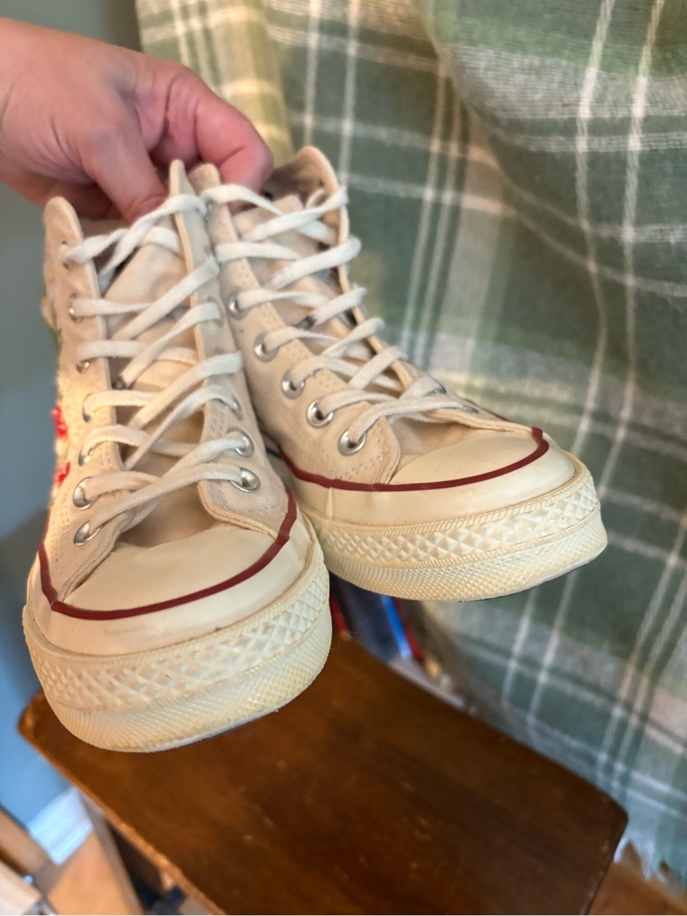 Converse Chuck Taylor’s 1970’s high embroidered frog/mushroom - Picture 11 of 12